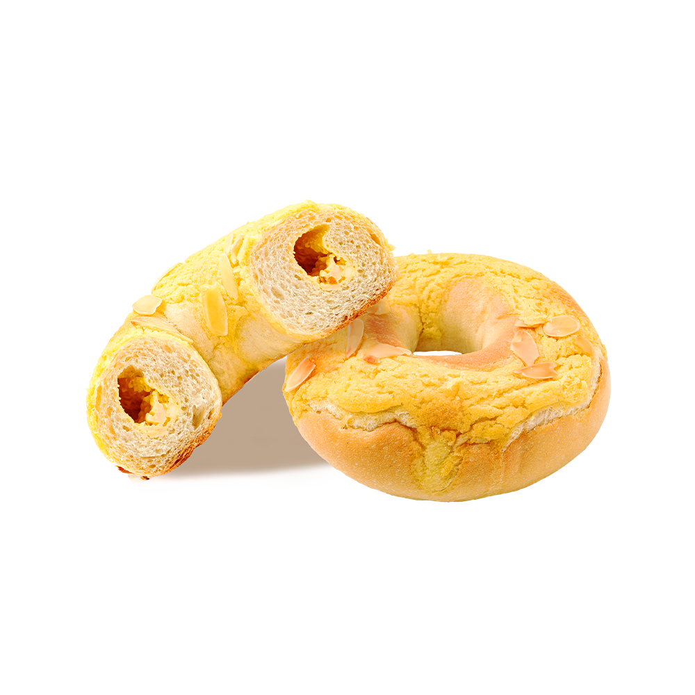 Ristet mandel mango-kokos bagel