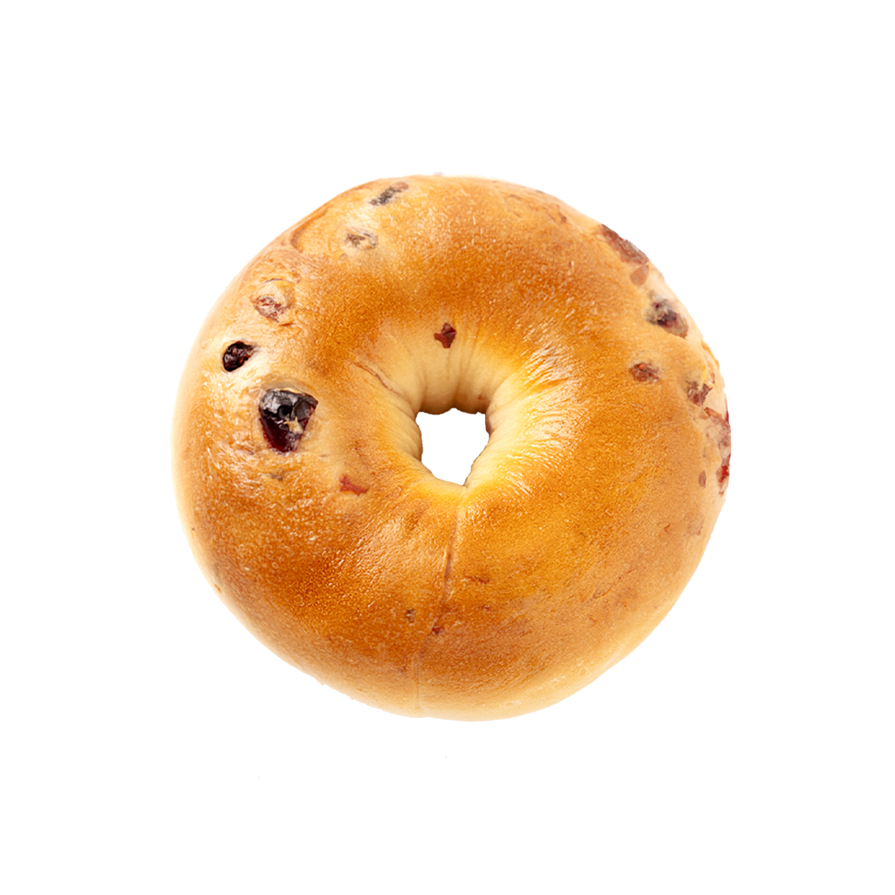 Sund og fedtfattig tranebærbagel Sund og fedtfattig tranebærbagel