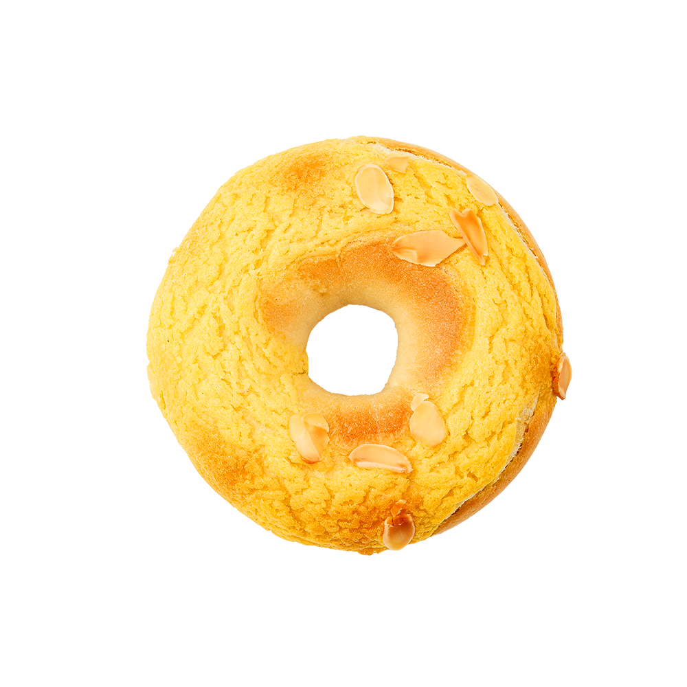 Ristet mandel mango-kokos bagel