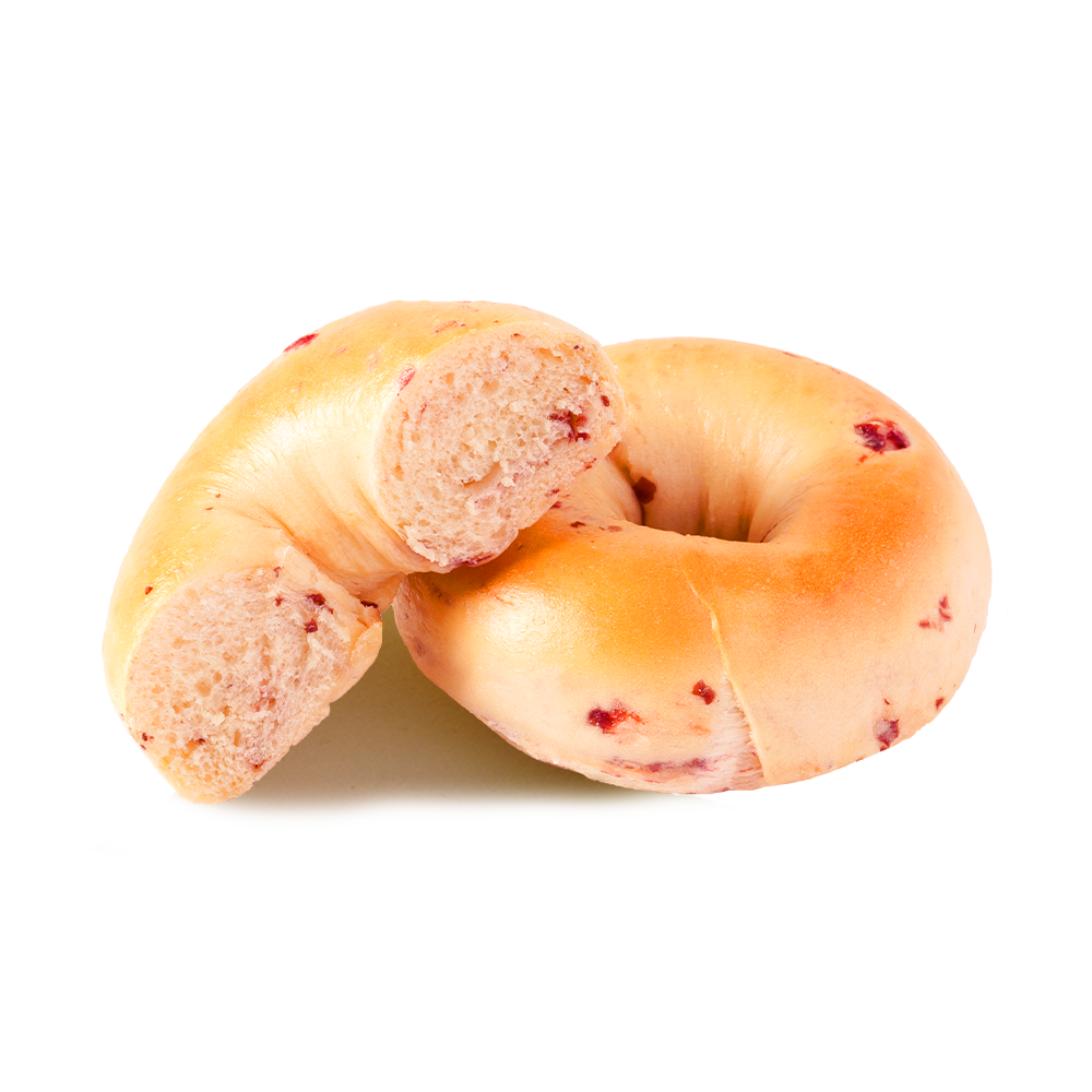 Sund og fedtfattig tranebærbagel Sund og fedtfattig tranebærbagel